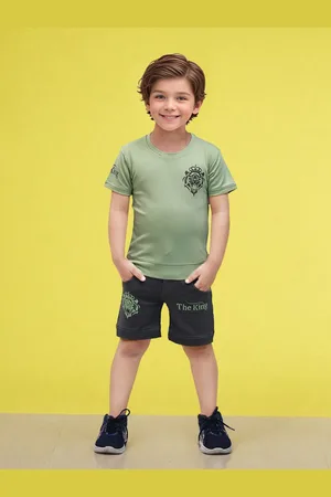 Toonyport Boys Printed Pure Cotton T-shirt With Short