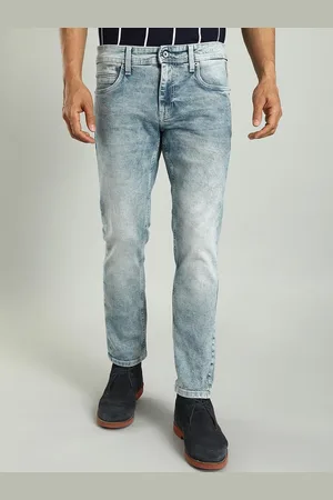 Indian Terrain Men Kruger Skinny Fit Clean Look Heavy Fade Stretchable Jeans