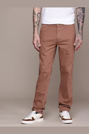 WROGN Men Slim Fit Chinos Trousers