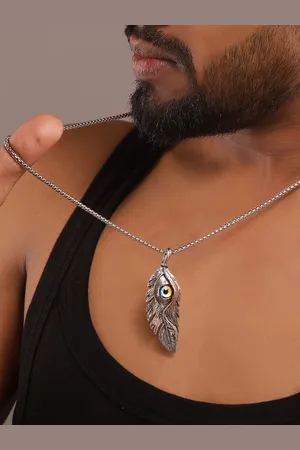 Roadster The Lifestyle Co. Silver Plated Eye pendant & chain