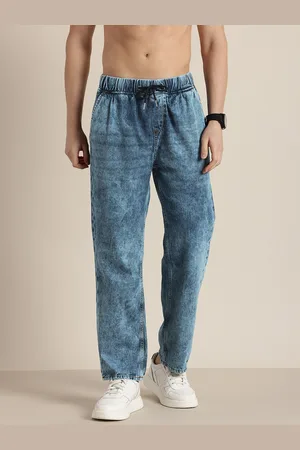 HERE&NOW Men Pure Cotton Relaxed Fit Heavy Fade Jeans