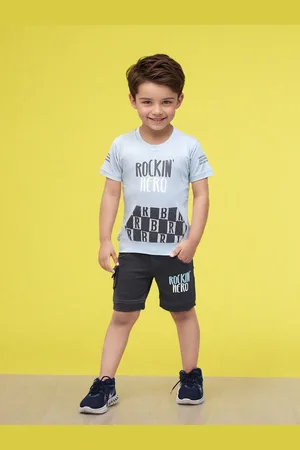 Toonyport Boys Printed Pure Cotton T-shirt With Short