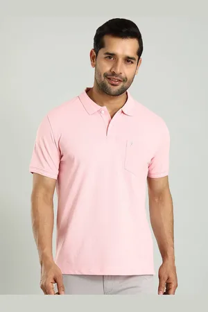 Indian Terrain Men Solid Polo Collar Pockets T-shirt