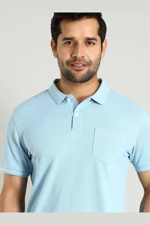 Indian Terrain Men Solid Polo Collar Pockets T-shirt