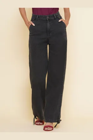 BAESD Women Clean Look No Fade Dark Shade Non Stretchable Straight Fit High-Rise Jeans