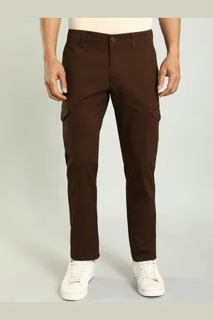 Indian Terrain Men Brooklyn Slim Fit Denim Cargos Trouser
