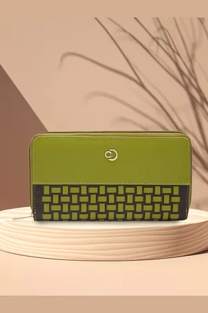 Caprese Women Textured PU Zip Around Wallet