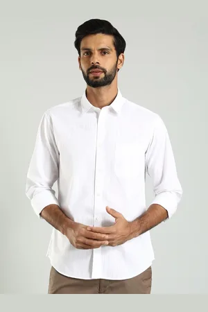 Indian Terrain Men Classic Slim Fit Opaque Casual Shirt