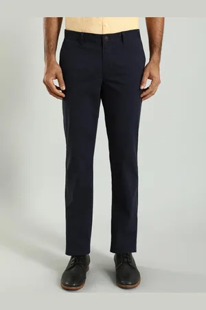 Indian Terrain Men Kansas Mid-Rise Plain Chinos