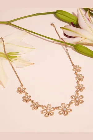 Ami Gold-Plated Pearls-Beaded Necklace