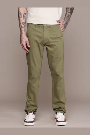 WROGN Men Slim Fit Chinos Trousers