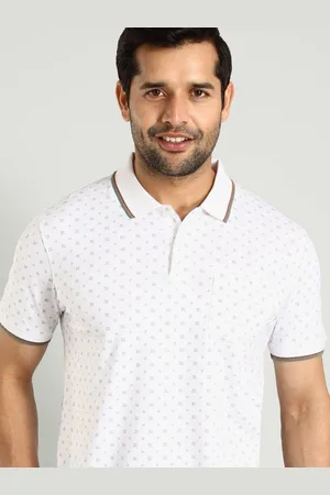 Indian Terrain Men Printed Polo Collar Pockets T-shirt