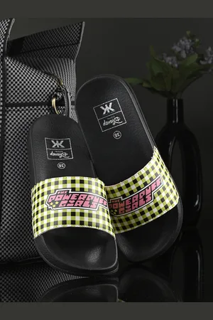 Kook N Keech Women Green Printed Sliders