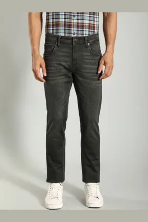 Indian Terrain Men Brooklyn Slim Fit Clean Look Whiskers Stretchable Jeans