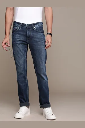 Nautica Men Straight Fit Low-Rise Light Fade Stretchable Jeans