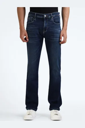 Flying Machine Men Straight Fit Light Fade Stretchable Jeans