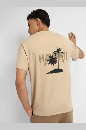 Forever 21 Men Tropical Printed Round Neck T-shirt