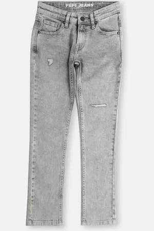 Pepe Jeans Cashed Boys Slim Fit Mid Rise Low Distress Heavy Fade Stretchable Jeans