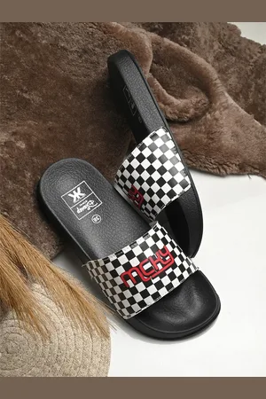 Kook N Keech Women White Printed Sliders