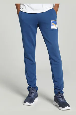 PUMA Men Sport Graphic Printed Cotton Slim-Fit Track Pants