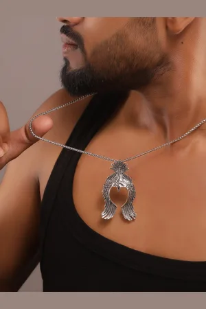 Roadster Silver-Plated Contemporary Pendants with Chains