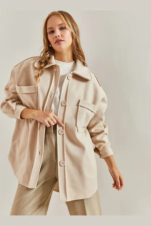 Bianco Lucci Pure Cotton Longline Tailored Jacket