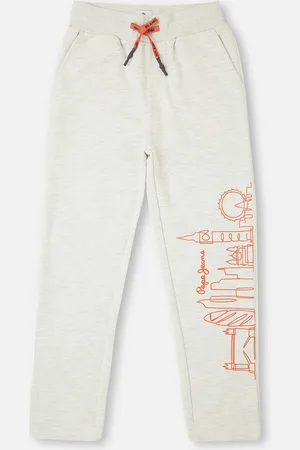 Pepe Jeans Boys Mid-rise knitted Cotton Jogger
