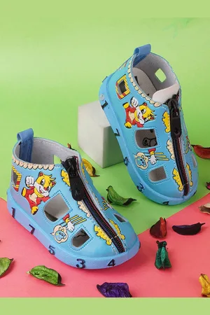 BAESD Kids Cat Character Musical Shoe-Style Sandals