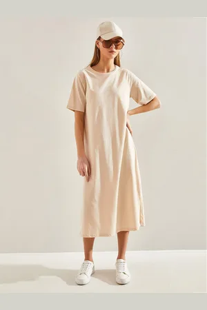 Bianco Lucci Cotton A-Line Midi Dress