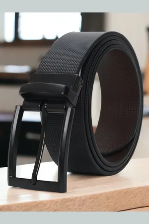 Mast & Harbour Men Leather Reversible Formal Belt