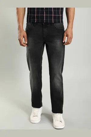 Indian Terrain Men Brooklyn Tapered Fit Mid-Rise Heavy Fade Clean Look Stretchable Jeans