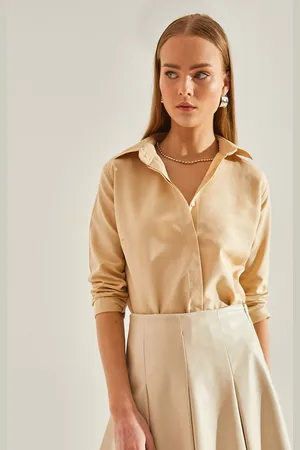 Bianco Lucci Spread Collar Cotton Casual Shirt