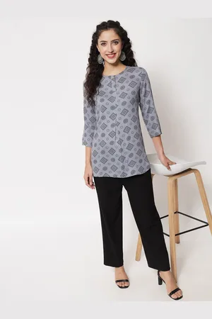 BEATNIK Women Boat Neck Printed Tunic