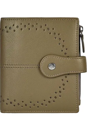 Eske Women Textured Leather Two Fold Wallet