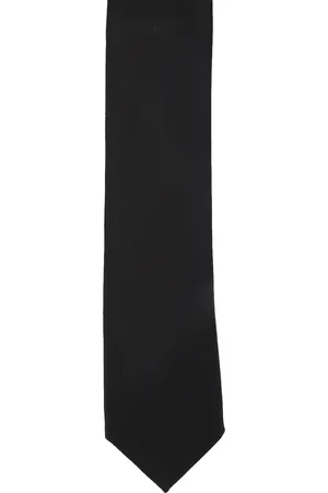 Calvadoss Black Solid Broad Tie
