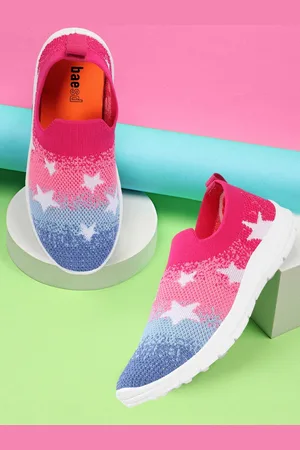 BAESD Girls Textured Slip-On Sneakers