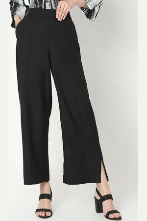 VERO MODA Women Loose Fit High-Rise Chinos Trousers