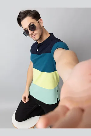 Club York Men Colourblocked Tshirt
