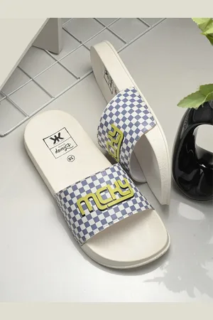 Kook N Keech Women Blue Printed Sliders