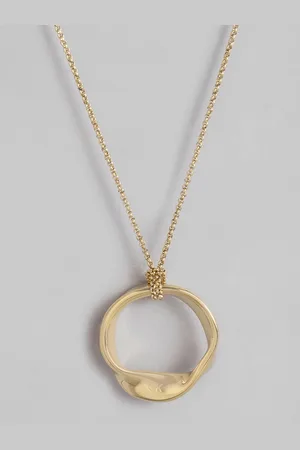 Calvin Klein Brass-Plated Quirky Pendant with Chain
