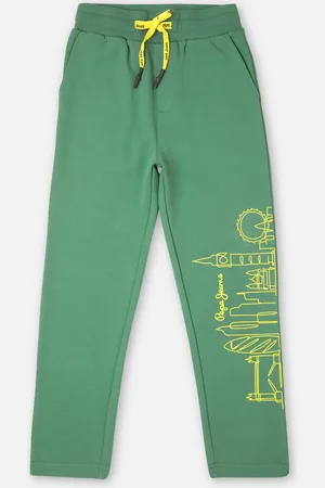 Pepe Jeans Boys Graphic Printed Chinos Trousers