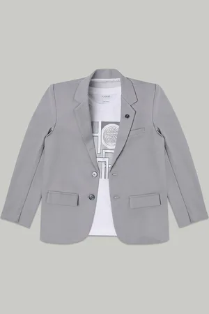 CAVIO Boys Pure Cotton Single Breasted Blazer & T-Shirt