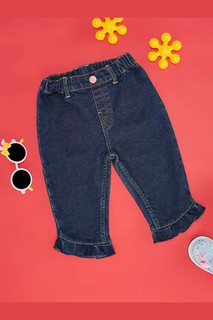 Pantaloons Infant Girls Clean Look No Fade Stretchable Jeans