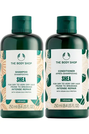 THE BODY SHOP Unisex Set Of Shea Butter Richly Replenishing Shampoo & Conditioner