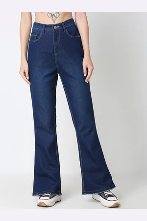 HJ HASASI Women Bootcut High-Rise Stretchable Jeans