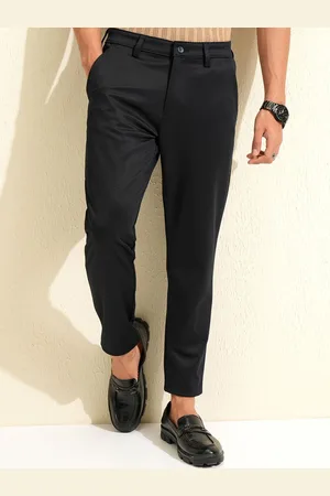 Highlander Men Knitted Comfort Slim Fit Chinos Trouser