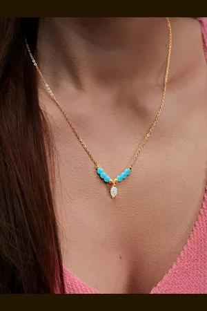 MINUTIAE Women Brass Gold-Plated Handcrafted Necklace