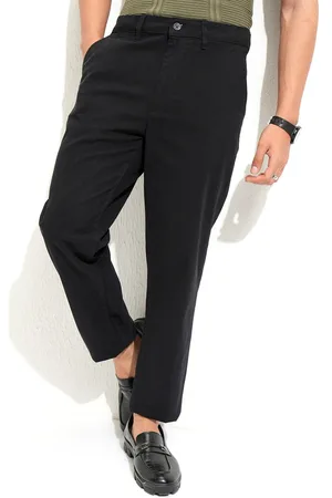 Highlander Men Mid Rise Cotton Chinos Trousers