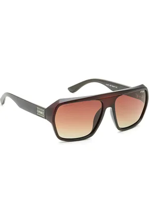 Idee Men Aviator Sunglasses with UV Protected Lens-IRS1307C2PSG-Brown