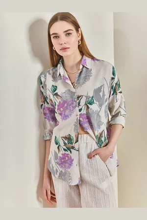 Bianco Lucci Floral Printed Casual Shirt